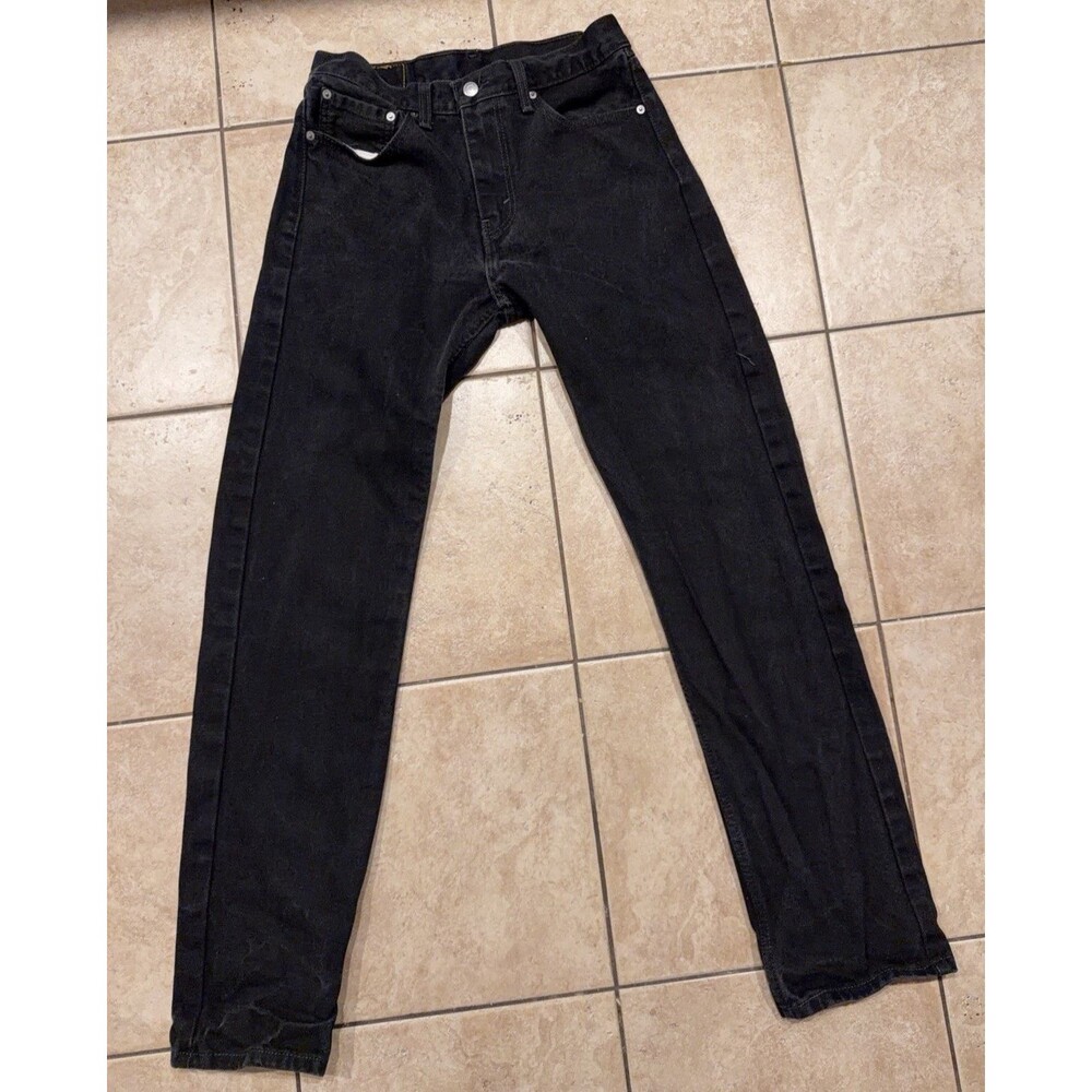 Levis Jeans Mens 31x36 Black 505 Straight Leg Pants Classic Comfort 2022 modern